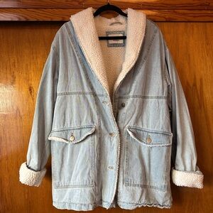 Vintage sherpa jean jacket